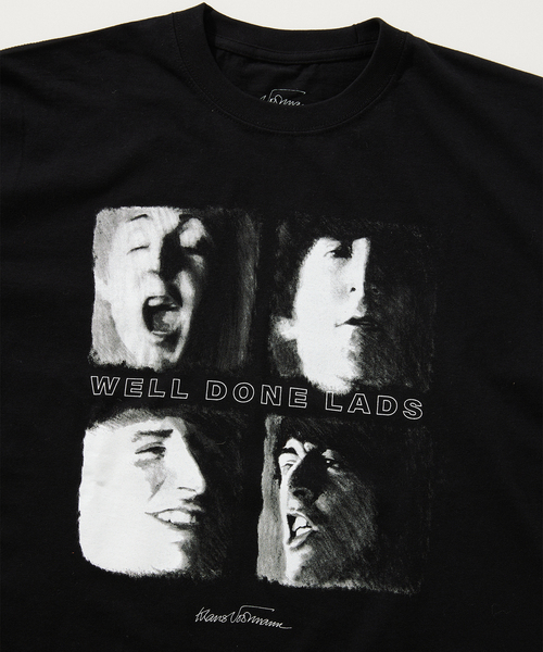 JOURNAL STANDARD relume（ジャーナルスタンダード　レリューム）の「Klaus Voormann / クラウス・フォアマン別注 プリントTシャツ（Tシャツ/カットソー・メンズ・ブラック系その他/ブラック/ホワイト/ホワイト系その他/ブラックミックス・MEDIUM/LARGE）」の8枚目の写真