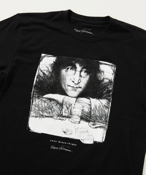 JOURNAL STANDARD relume（ジャーナルスタンダード　レリューム）の「Klaus Voormann / クラウス・フォアマン別注 プリントTシャツ（Tシャツ/カットソー・メンズ・ブラック系その他/ブラック/ホワイト/ホワイト系その他/ブラックミックス・MEDIUM/LARGE）」の9枚目の写真