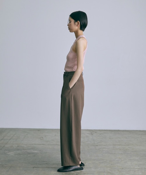 EN NEUME(エンノイム)の「【Set Up】Melange American Sleeve Knit(ニット/セーター・レディース・ミント/イエロー/ブラウン/ピンク・FREE)」の19枚目の写真