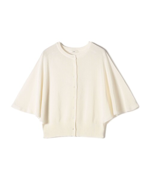 SHIPS(シップス)の「〈手洗い可能〉ホール ガーメント ケープ デザイン カーディガン(カーディガン/ボレロ・レディース・イエロー系/オフホワイト/ブラック・ONE SIZE)」の18枚目の写真