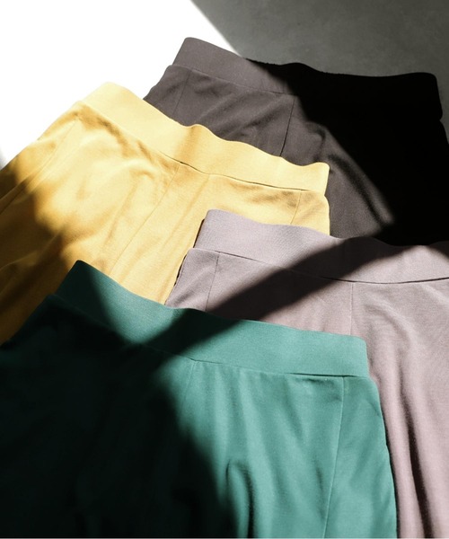 antiqua（アンティカ）の「コーデ2点セット シュッと美トップス　パンツ（Tシャツ/カットソー・レディース・グレー/アイボリー/ブラック/ライム・M/L/MT/LT）」の19枚目の写真