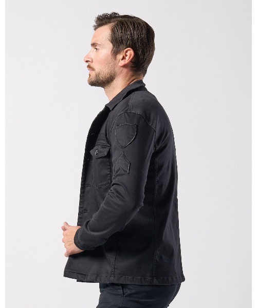 wjk（ダヴルジェイケイ）の「OG-107　shirt（シャツ/ブラウス・メンズ・ブラック/カーキ・SMALL/MEDIUM/LARGE/X-LARGE）」の4枚目の写真