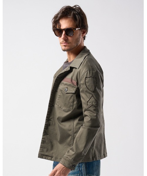 wjk（ダヴルジェイケイ）の「OG-107　shirt（シャツ/ブラウス・メンズ・ブラック/カーキ・SMALL/MEDIUM/LARGE/X-LARGE）」の7枚目の写真