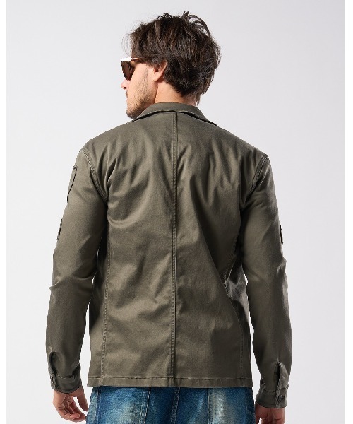 wjk（ダヴルジェイケイ）の「OG-107　shirt（シャツ/ブラウス・メンズ・ブラック/カーキ・SMALL/MEDIUM/LARGE/X-LARGE）」の8枚目の写真