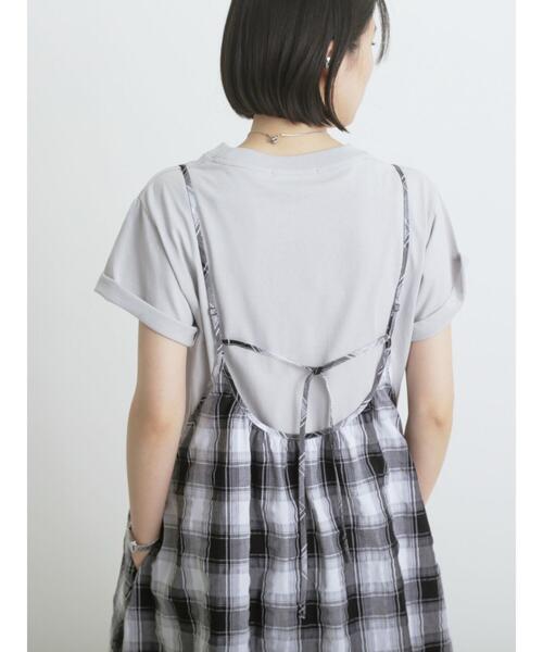 sm2rhythm（サマンサモスモスリズム）の「フォトプリントTシャツ(フラワー)（Tシャツ/カットソー・レディース・シルバーグレー/オフホワイト・F）」の8枚目の写真