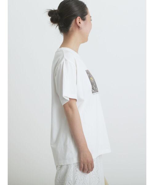 sm2rhythm（サマンサモスモスリズム）の「フォトプリントTシャツ(フラワー)（Tシャツ/カットソー・レディース・シルバーグレー/オフホワイト・F）」の18枚目の写真