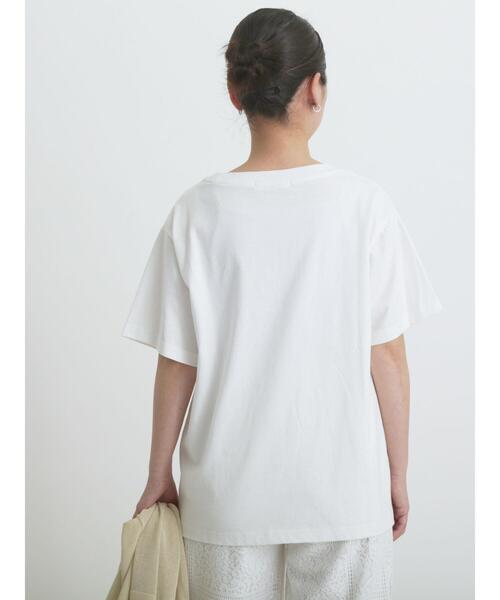 sm2rhythm（サマンサモスモスリズム）の「フォトプリントTシャツ(フラワー)（Tシャツ/カットソー・レディース・シルバーグレー/オフホワイト・F）」の19枚目の写真