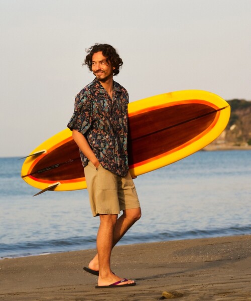 FREAK'S STORE(フリークスストア)の「FREAK’S STORE/フリークスストア 【Beach & Festival】撥水ナイロン オープンカラーシャツ ショートスリーブ(シャツ/ブラウス・メンズ・ブラック系その他/レオパード/その他・MEDIUM/LARGE)」の3枚目の写真