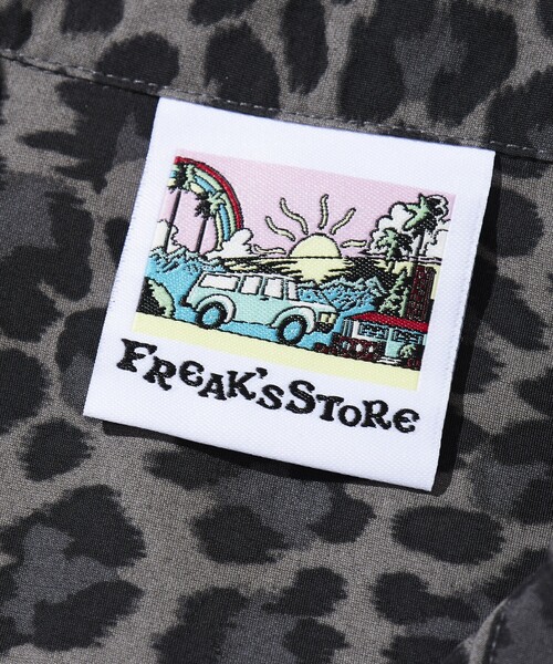 FREAK'S STORE(フリークスストア)の「FREAK’S STORE/フリークスストア 【Beach & Festival】撥水ナイロン オープンカラーシャツ ショートスリーブ(シャツ/ブラウス・メンズ・ブラック系その他/レオパード/その他・MEDIUM/LARGE)」の8枚目の写真