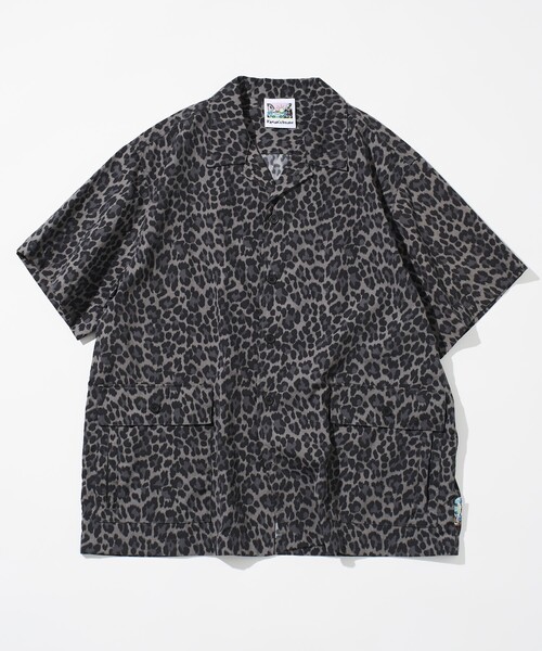 FREAK'S STORE(フリークスストア)の「FREAK’S STORE/フリークスストア 【Beach & Festival】撥水ナイロン オープンカラーシャツ ショートスリーブ(シャツ/ブラウス・メンズ・ブラック系その他/レオパード/その他・MEDIUM/LARGE)」の6枚目の写真