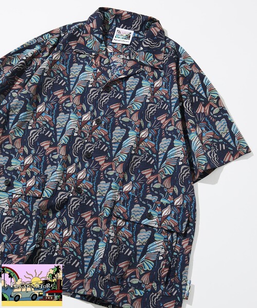 FREAK'S STORE(フリークスストア)の「FREAK’S STORE/フリークスストア 【Beach & Festival】撥水ナイロン オープンカラーシャツ ショートスリーブ(シャツ/ブラウス・メンズ・ブラック系その他/レオパード/その他・MEDIUM/LARGE)」の12枚目の写真