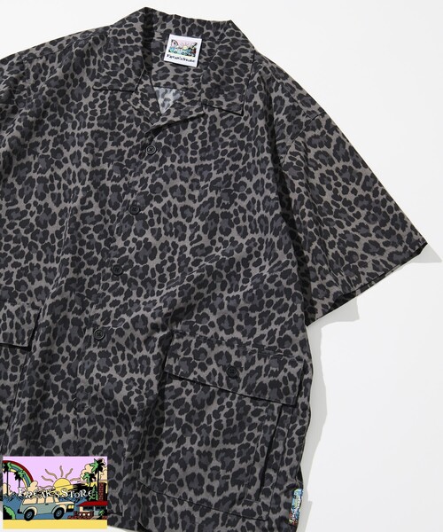FREAK'S STORE(フリークスストア)の「FREAK’S STORE/フリークスストア 【Beach & Festival】撥水ナイロン オープンカラーシャツ ショートスリーブ(シャツ/ブラウス・メンズ・ブラック系その他/レオパード/その他・MEDIUM/LARGE)」の14枚目の写真