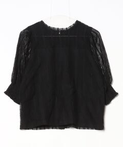 tanakadaisuke/タナカダイスケ】lace up darts velour pullover