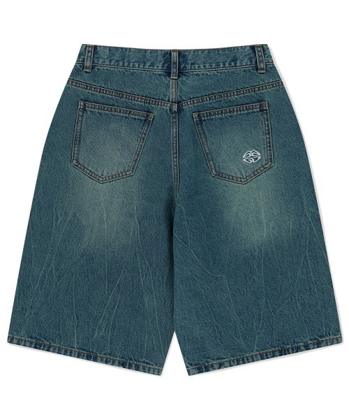 mahagrid/マハグリッド』 MUD WASHING DENIM SHORT /マッドワッ