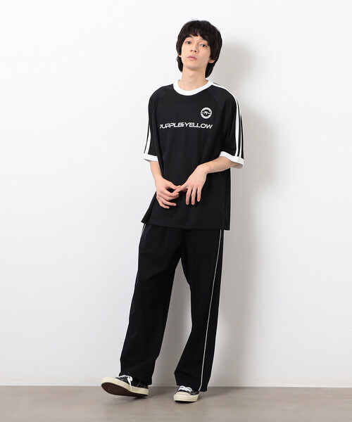 Purple&Yellow(パープルアンドイエロー)の「ナイロンストレッチトラックパンツ(その他パンツ・メンズ・レッド/ブラック・X-SMALL/LARGE/MEDIUM/SMALL)」の9枚目の写真