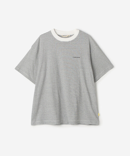 半袖Tシャツ メンズ マルチカラーストライプデザイン 2色 コットン ストライプ デザインTシャツ｜トゥモローランド 公式通販