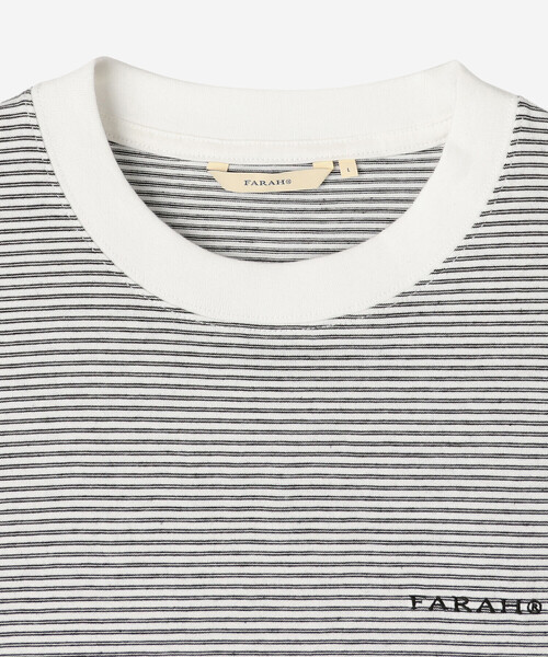 FARAH（ファーラー）の「FARAH | マルチストライプ  半袖Tシャツ MEN（Tシャツ/カットソー・メンズ・ブラック系その他/ホワイト系その他・M/L）」の5枚目の写真
