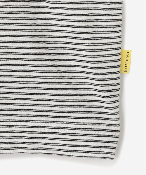 FARAH（ファーラー）の「FARAH | マルチストライプ  半袖Tシャツ MEN（Tシャツ/カットソー・メンズ・ブラック系その他/ホワイト系その他・M/L）」の7枚目の写真