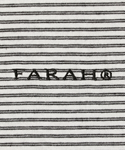 FARAH（ファーラー）の「FARAH | マルチストライプ  半袖Tシャツ MEN（Tシャツ/カットソー・メンズ・ブラック系その他/ホワイト系その他・M/L）」の9枚目の写真