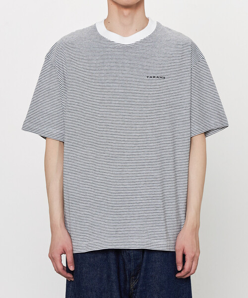 FARAH（ファーラー）の「FARAH | マルチストライプ  半袖Tシャツ MEN（Tシャツ/カットソー・メンズ・ブラック系その他/ホワイト系その他・M/L）」の10枚目の写真