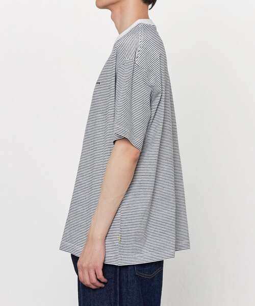  Jeans バーチカル ストライプ 半袖 Tシャツ 送関込 FARAH | マルチストライプ 半袖Tシャツ MEN（Tシャツ/カットソー