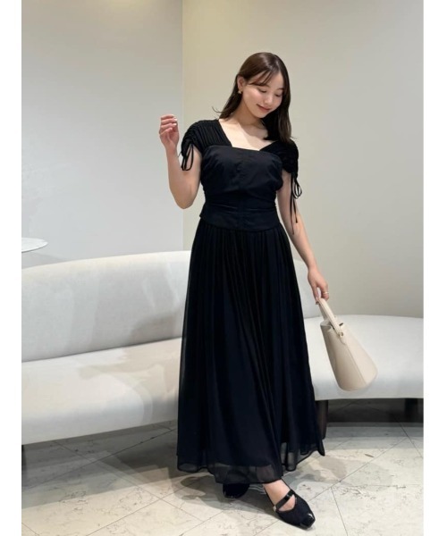 ワンピース herlipto Nuage Airy Dress black M Nuage Airy Dress（ワンピース）｜Her lip to（ハーリップトゥー）の