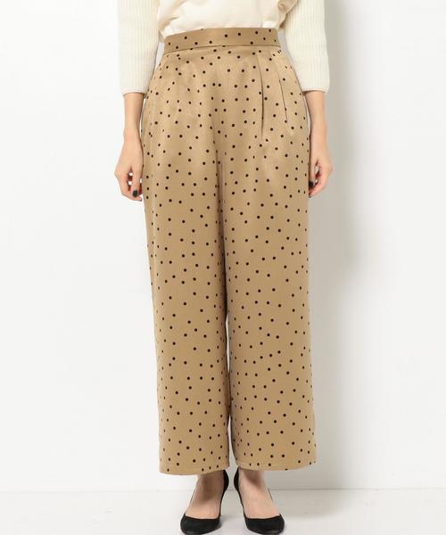 Another Edition（アナザーエディション）の「ドットワイドパンツ/AEFC ドット WIDE PT（その他パンツ・レディース・ブラック/ベージュ・フリー）」の4枚目の写真