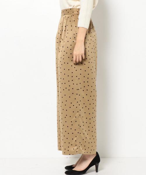 Another Edition（アナザーエディション）の「ドットワイドパンツ/AEFC ドット WIDE PT（その他パンツ・レディース・ブラック/ベージュ・フリー）」の5枚目の写真