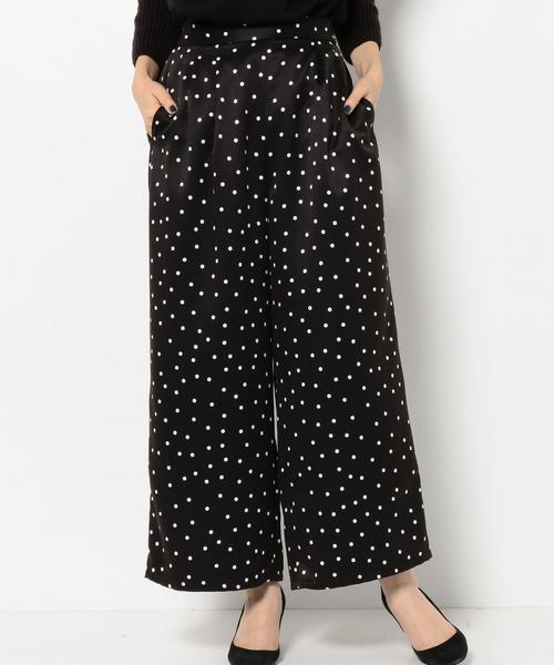 Another Edition（アナザーエディション）の「ドットワイドパンツ/AEFC ドット WIDE PT（その他パンツ・レディース・ブラック/ベージュ・フリー）」の15枚目の写真