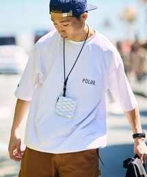 限定展開 POLeR×FREAK'S STORE/ポーラー 別注 ユーティリティー クルーネックTシャツ/ラッシュガード