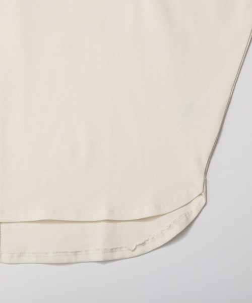 SUNFLOWER EIGHT(サンフラワーエイト)の「キーネックトップス(Tシャツ/カットソー・レディース・アイボリー/スモーキーグリーン系/ブラック・M)」の18枚目の写真