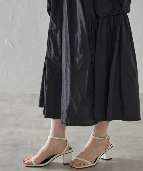 each(イーチ)の「サイドポケットナイロンミディスカート(スカート・レディース・グレー/ブラック/ライトグレー・FREE)」の8枚目の写真