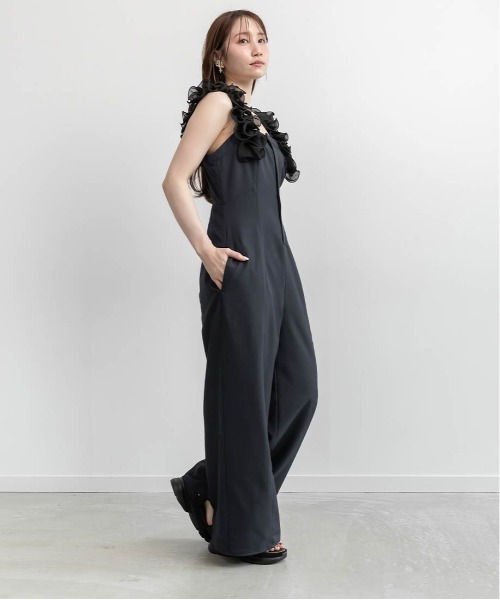 RANDA ランダ　フリルオールインワン セール】フリルオールインワン（サロペット/オーバーオール）｜RANDA