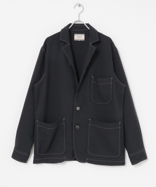 FREEMANS SPORTING CLUB（フリーマンズ スポーティング クラブ）の「FREEMANS SPORTING CLUB　DOBSON SHIRTS JACKET（その他アウター・メンズ・ベージュ/ネイビー・SMALL/MEDIUM）」の7枚目の写真