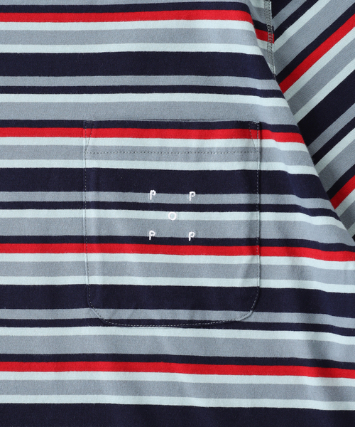 POP TRADING COMPANY(ポップトレーディングカンパニー)の「POP TRADING COMPANY / ポップトレーディングカンパニー striped pocket t-shirt(Tシャツ/カットソー・メンズ・その他・LARGE/MEDIUM)」の3枚目の写真