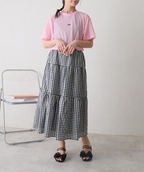 DEMETER(デメテル)の「2WAY スクエアトゥ シフォンリボン ストラップサンダル(サンダル・レディース・ブラック/アイボリー・M/S/LL/L)」の18枚目の写真