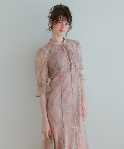 キ★新品★ドリードール　ドレス ノルディック柄Manywayワンピース　グレー ノルディック柄Manywayワンピース（ドレス）｜Dorry Doll