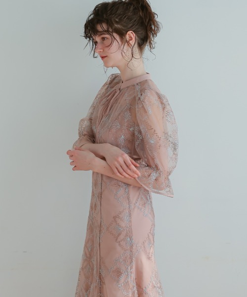 キ★新品★ドリードール　ドレス ノルディック柄Manywayワンピース　グレー Dorry Doll ドレス ノルディック柄Manywayワンピース : ZOZOTOWN