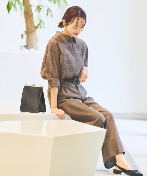 Sirin（シリン）の「≪セットアップ可≫ シルクブレンドシアーパンツ【2サイズ展開】（その他パンツ・レディース・ピンクベージュ/ブラウン/ネイビー・SMALL/X-SMALL）」の22枚目の写真