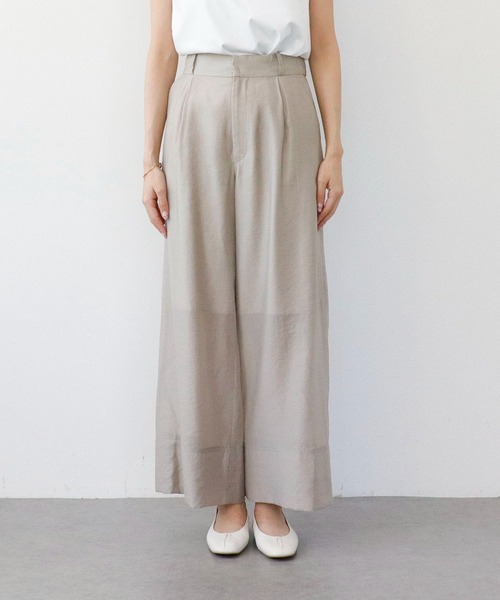 Sirin（シリン）の「≪セットアップ可≫ シルクブレンドシアーパンツ【2サイズ展開】（その他パンツ・レディース・ピンクベージュ/ブラウン/ネイビー・SMALL/X-SMALL）」の13枚目の写真