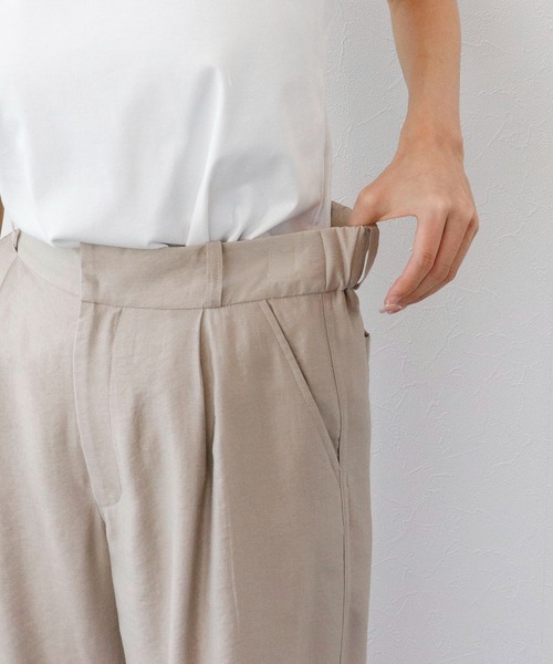 Sirin（シリン）の「≪セットアップ可≫ シルクブレンドシアーパンツ【2サイズ展開】（その他パンツ・レディース・ピンクベージュ/ブラウン/ネイビー・SMALL/X-SMALL）」の8枚目の写真