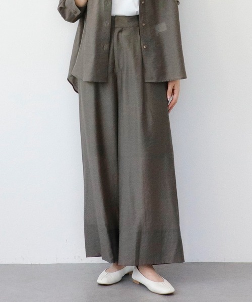 Sirin（シリン）の「≪セットアップ可≫ シルクブレンドシアーパンツ【2サイズ展開】（その他パンツ・レディース・ピンクベージュ/ブラウン/ネイビー・SMALL/X-SMALL）」の18枚目の写真
