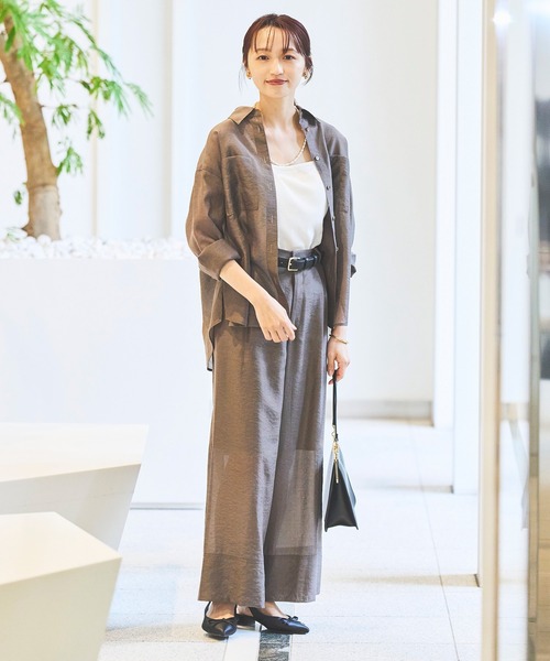 Sirin（シリン）の「≪セットアップ可≫ シルクブレンドシアーパンツ【2サイズ展開】（その他パンツ・レディース・ピンクベージュ/ブラウン/ネイビー・SMALL/X-SMALL）」の20枚目の写真