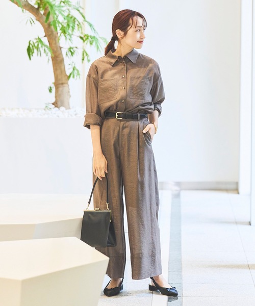 Sirin（シリン）の「≪セットアップ可≫ シルクブレンドシアーパンツ【2サイズ展開】（その他パンツ・レディース・ピンクベージュ/ブラウン/ネイビー・SMALL/X-SMALL）」の21枚目の写真
