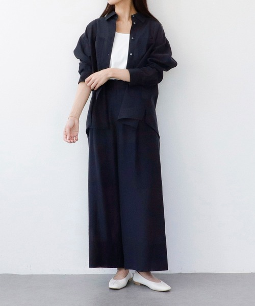 Sirin（シリン）の「≪セットアップ可≫ シルクブレンドシアーパンツ【2サイズ展開】（その他パンツ・レディース・ピンクベージュ/ブラウン/ネイビー・SMALL/X-SMALL）」の16枚目の写真