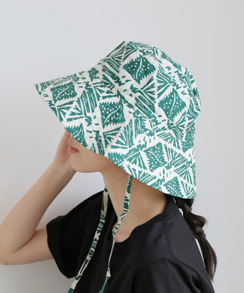 セール】【SARA MALLIKA/サラマリカ】 COTTON POPLIM PRINT HAT
