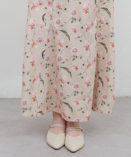 natural couture（ナチュラルクチュール）の「【WEB限定】花柄マーメイドスカート（スカート・レディース・ブラウン/ベージュ/グレー・FREE）」の18枚目の写真