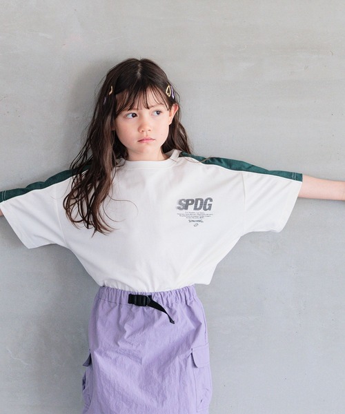 SPALDING(スポルディング)の「【SPALDING(スポルディング)】別注水陸両用T(KIDS)(Tシャツ/カットソー・キッズ・ブラック/グリーン/ホワイト・140cm/130cm/120cm/110cm/150cm)」の6枚目の写真