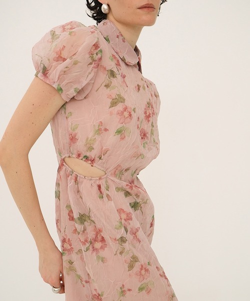 SHEER FLOWER MINI PUFF ONEPIECE（ワンピース）｜CLANE（クラネ）の