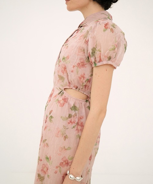 SHEER FLOWER MINI PUFF ONEPIECE（ワンピース）｜CLANE（クラネ）の